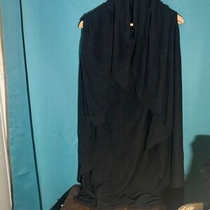 Elegant Black Women's Poncho